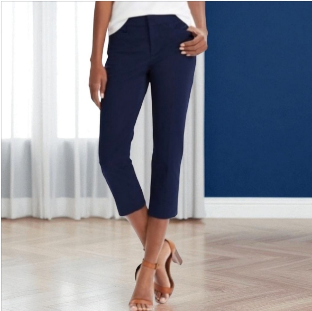 Chaps | Navy blue dressy Capri's